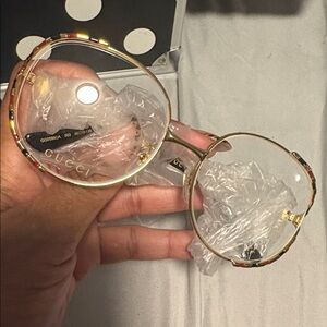 Gucci Gold Aviator Sunglasses